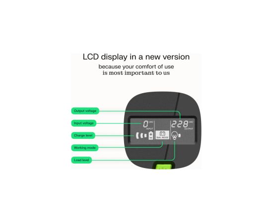 Green Cell UPS Power Proof 2000VA 1200W