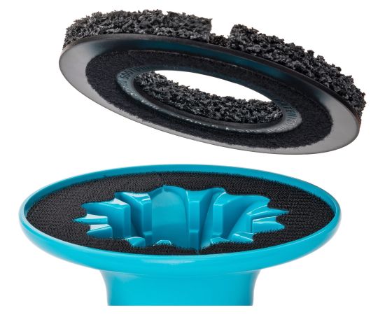 Hazet wheel hub grinder (base body + 3 grinding wheels), 160mm (blue, 4-part, 11mm external hexagon)