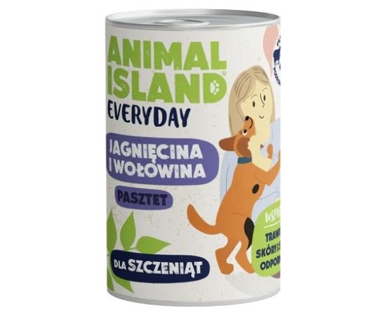 ANIMAL ISLAND Everyday wołowina i jagnięcina dla szczeniąt  puszka 400g