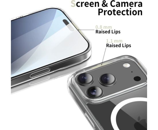 Чехол Tech-Protect Flexair Hybrid MagSafe Apple iPhone 17 Pro Max прозрачный