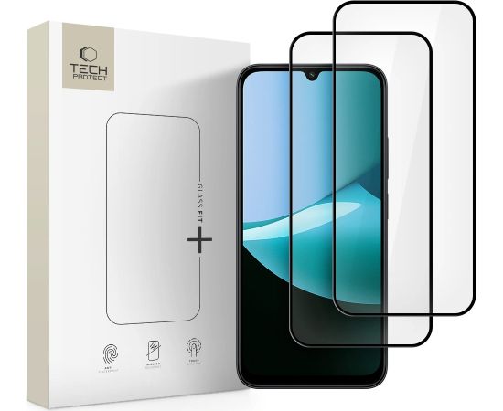 Tempered glass Tech-Protect Glass Fit+ 2-Pack Xiaomi Redmi 15C 4G black