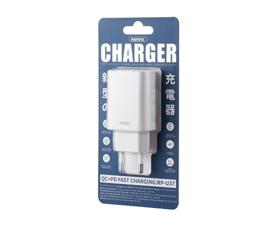 Charger Remax RP-U37 20W USB-C/USB-A white