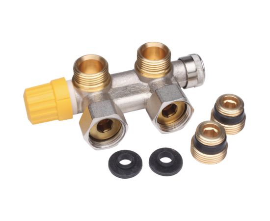 Danfoss VHS leņķis, starpasu attalums 50mm, ar termoventili