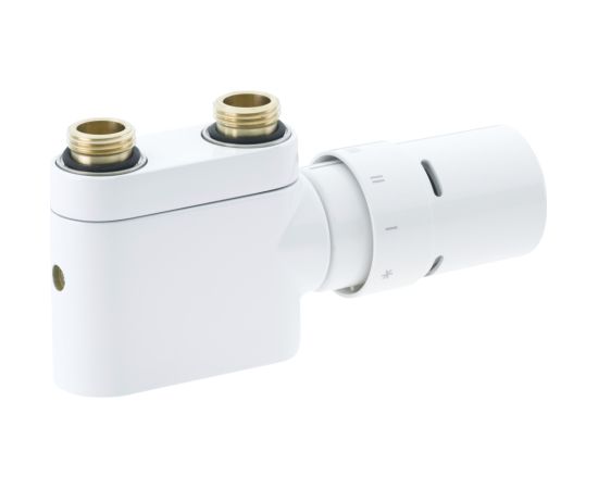 Danfoss VHX dubultbloks ar termogalvu telpas t° reg., balts, taisns