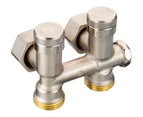 Danfoss RLV-K 15 dubultbloks leņķis 1/2"x3/4"