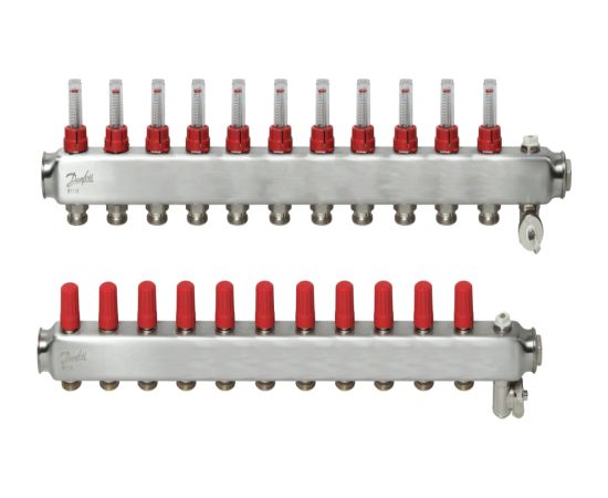 Danfoss SSM-11F kolektors ar plūsmas mērierīci, 11+11,1"
