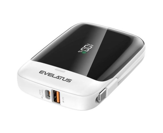 Evelatus   Power Bank 22.5W 10000 mAh Type-C White Black