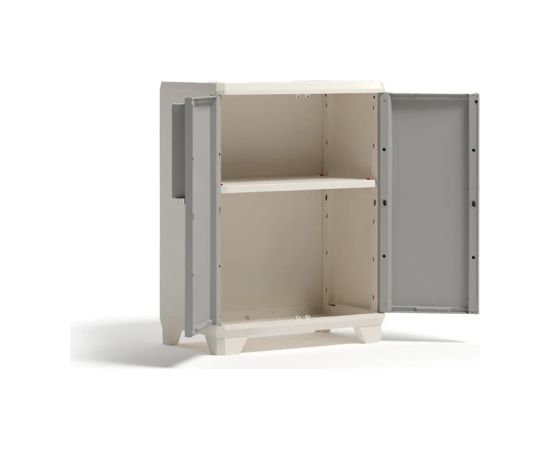Keter Линейный деревянный напольный шкаф 68x39x90 см, светло-бежевый/светло-серый