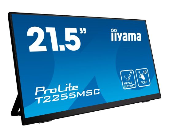 Iiyama ProLite T2255MSC-B1 - 21.5 - black, Full HD, IPS, HDMI, DisplayPort