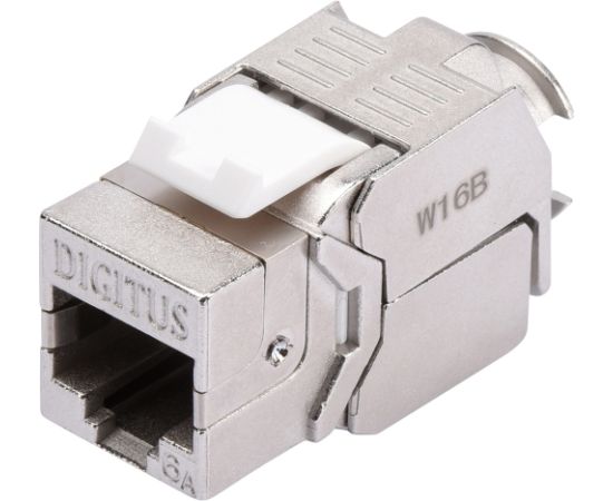 Digitus Keystone module Cat.6a (silver/white, shielded, 24 pieces)