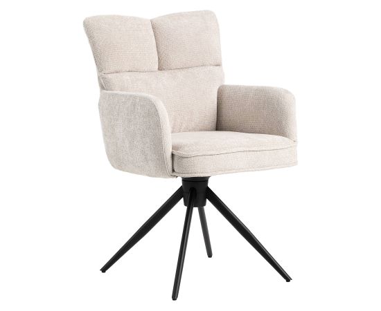 Chair LORENA swivel, white
