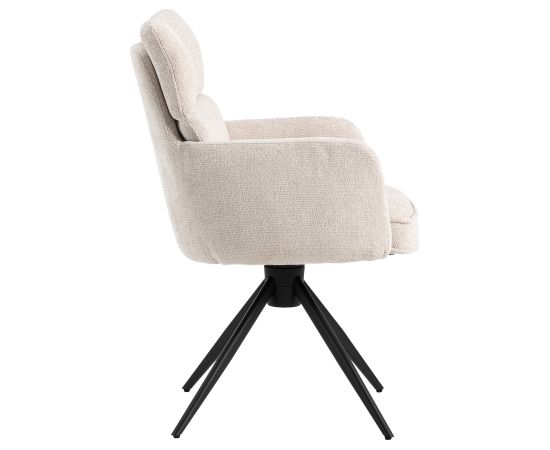 Chair LORENA swivel, white