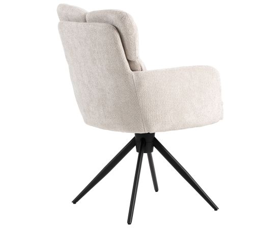 Chair LORENA swivel, white