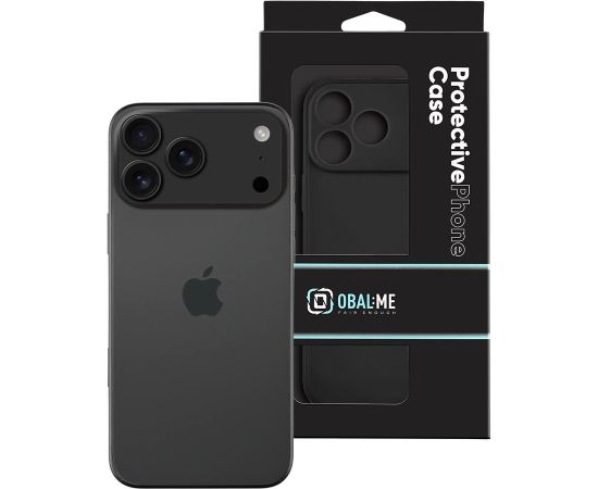 OBAL:ME Матовый TPU чехол для Apple iPhone 17 Pro Max черный