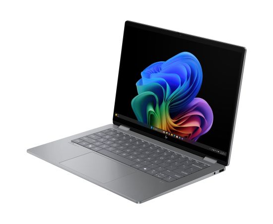 HP OmniBook X Flip AI 14-fk0009nn - Ryzen AI 5 340, 16GB, 512GB SSD, 14 2K 400-nit Touch, 5MP IR cam, US backlit keyboard, 59Wh, Meteor silver, Win 11 Home, 1 years / BP7R0EA#ABB