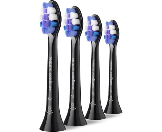 Philips Sonicare S2 HX6054/88 Sensitive zobu birstes uzgalis 4gab melns