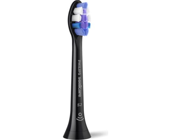 Philips Sonicare S2 HX6054/88 Sensitive zobu birstes uzgalis 4gab melns