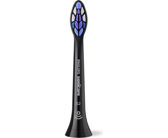 Philips Sonicare S2 HX6054/88 Sensitive zobu birstes uzgalis 4gab melns