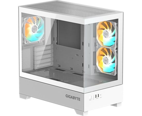 Case GIGABYTE GB-C201PI MidiTower Case product features Rackmountable/Accessory/Transparent panel Not included MicroATX MiniITX Colour White GB-C201PI