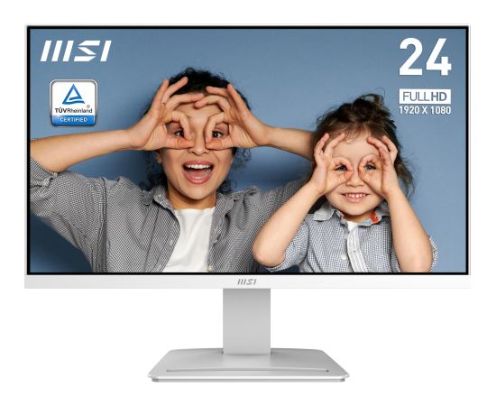 LCD Monitor MSI PRO MP2412W 23.8" Business Panel VA 1920x1080 16:9 100 Hz 1 ms Colour White PROMP2412W