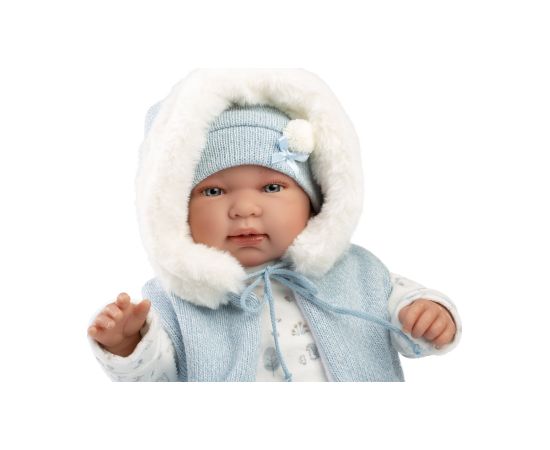 Llorens Lelle Tino zēns 44 cm (raud, runā, ar mānekli, mīkstais ķermenis, kustina rokas un kājas) Spānija LL84485