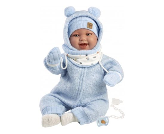 Llorens Lelle zidainis Talo 44 cm (smejas, runā, ar mānekli, mīkstais ķermenis) Spānija LL84479