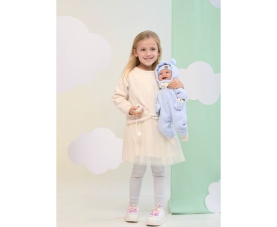 Llorens Lelle zidainis Talo 44 cm (smejas, runā, ar mānekli, mīkstais ķermenis) Spānija LL84479