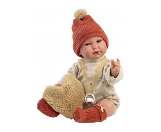 Llorens Lelle zīdainis puika Luis 45 cm (raud, runā, ar mānekli, mīkstais ķermenis) Spānija LL74502