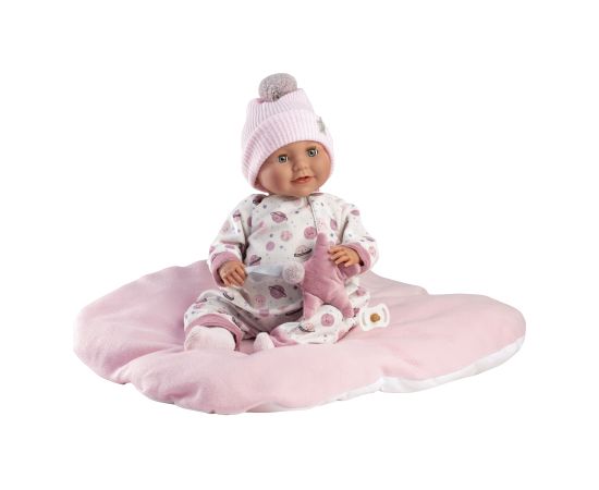 Llorens Lelle zīdainis Heidi 42 cm (acis aizvērās, raud, runā, ar mānekli, mīkstais ķermenis) Spānija LL74132