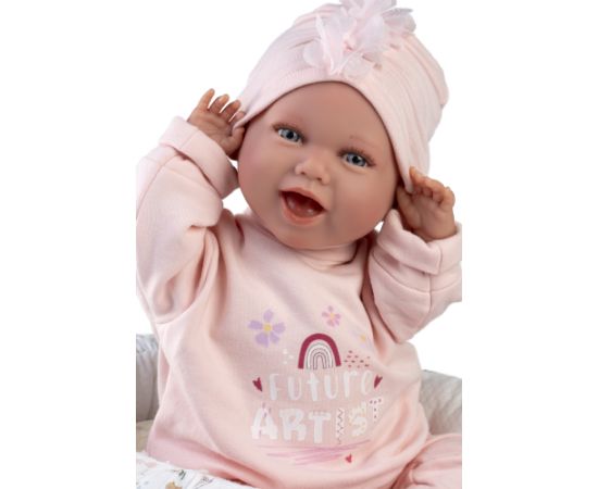 Llorens Lelle zīdainis Mimi 42 cm (spilvens, smejas, runā, ar mānekli, mīkstais ķermenis) Spānija LL74122