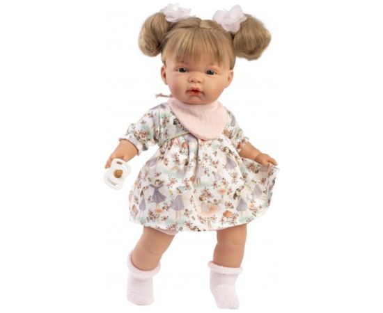 Llorens Lelle Joelle 38 cm, raud, runā, ar mānekli, mīkstais ķermenis Spānija LL38368