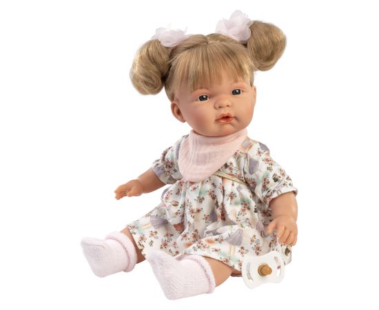 Llorens Lelle Joelle 38 cm, raud, runā, ar mānekli, mīkstais ķermenis Spānija LL38368