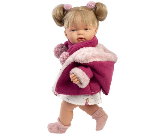 Llorens Lelle Joelle 38 cm, raud, runā, ar mānekli, mīkstais ķermenis Spānija LL38364
