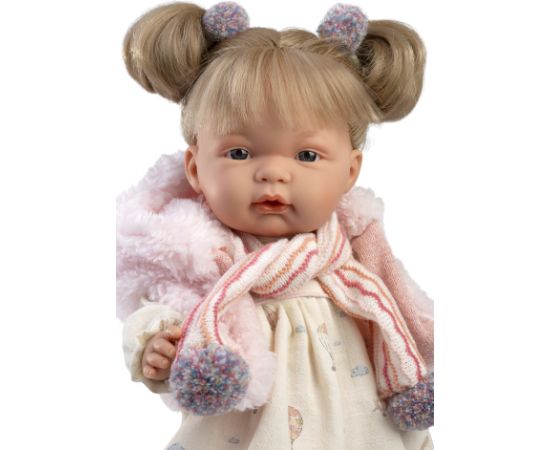 Llorens Lelle Joelle 38 cm, raud, runā, ar mānekli, mīkstais ķermenis Spānija LL38362