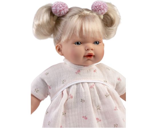 Llorens Lelle Roberta 33 cm, raud, runā, ar mānekli, mīkstais ķermenis Spānija LL33162