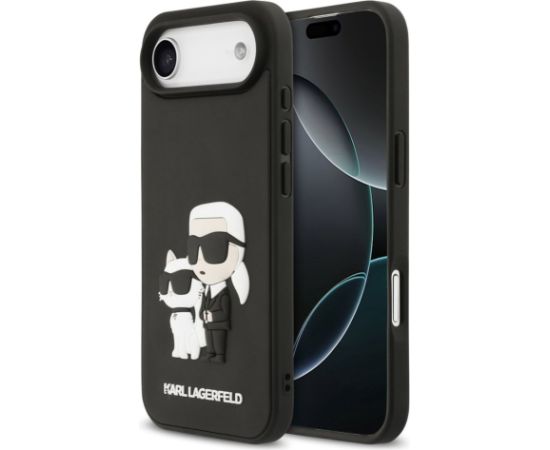 Karl Lagerfeld Apple  iPhone Air 3D Rubber Karl and Choupette Case Black