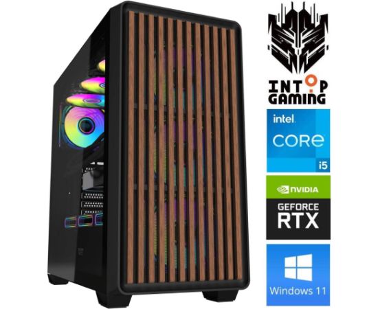 INTOP i5-12400F 32GB 250SSD M.2 NVME+2TB RTX5060 8GB WIN11Pro Personālie datori