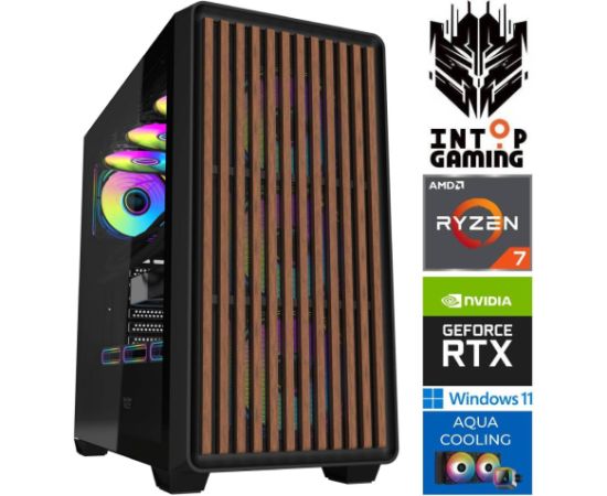 INTOP AQUA Ryzen 7 8700F 32GB DDR5 1TB SSD M.2 NVME+2TB RTX5060 8GB WIN11Pro Персональные компьютеры