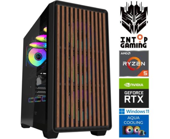 INTOP AQUA Ryzen 5 7600X 32GB DDR5 2TB SSD M.2 NVME+2TB RTX5070 12GB WIN11 Персональные компьютеры