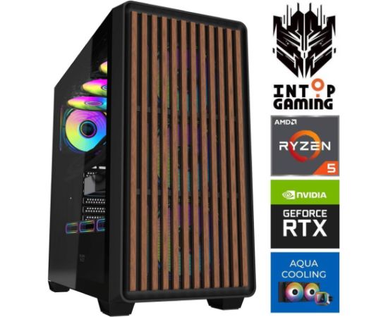 INTOP AQUA Ryzen 5 9600X 16GB DDR5 1TB SSD M.2 NVME RTX5050 8GB no-OS Персональные компьютеры