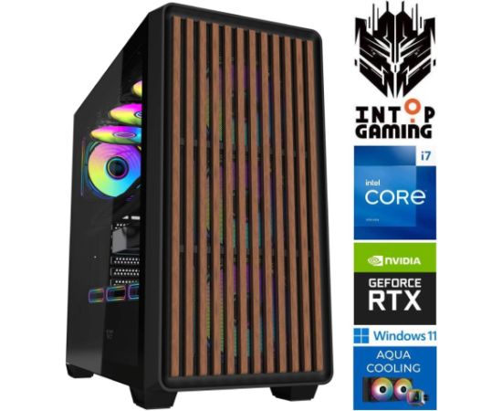 INTOP AQUA i7-14700F 16GB DDR5 500SSD M.2 NVME+2TB RTX5070 12GB WIN11 Персональные компьютеры