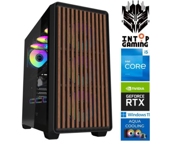 INTOP AQUA i5-14400F 64GB DDR5 1TB SSD M.2 NVME RTX5070 12GB WIN11 Personālie datori