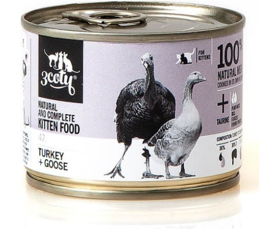 3Coty TURKEY + GOOSE for Kittens 180g