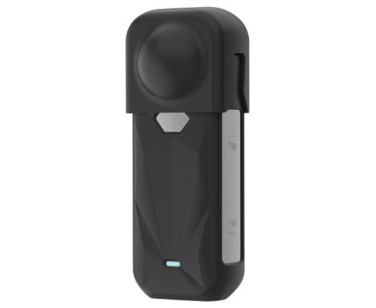 PULUZ silicone protective case with lens cover for Insta360 X5 (black)