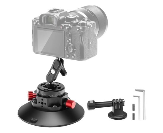 Mount with suction cup 1/4 inch Neewer CA013 for sports cameras (DJI Action, GoPro, Insta360)