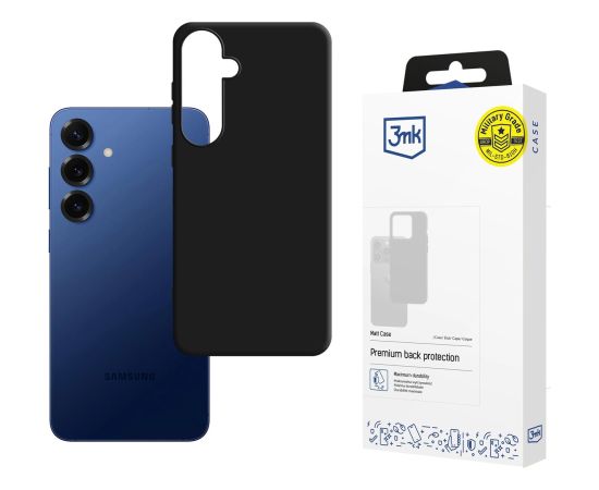 Матовый чехол 3mk для Samsung Galaxy S25 FE - матовый черный