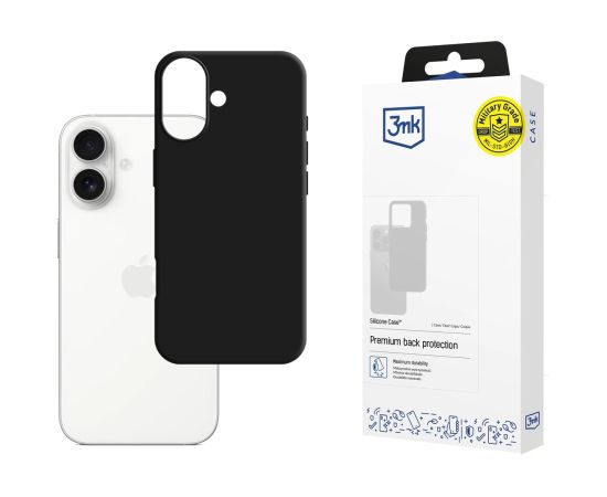 3mk Silicone Case maciņš priekš Phone 17 - melns