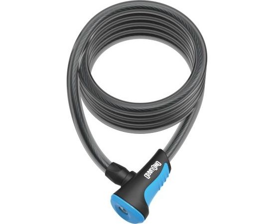 Neon Coil Cable Lock / Melna