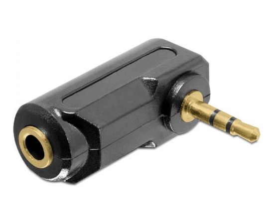 Delock Adapter Audio Stereo 3.5 mm 3 pin plug > jack angled