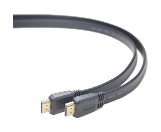 Gembird HDMI male-male flat cable, 3m, black color